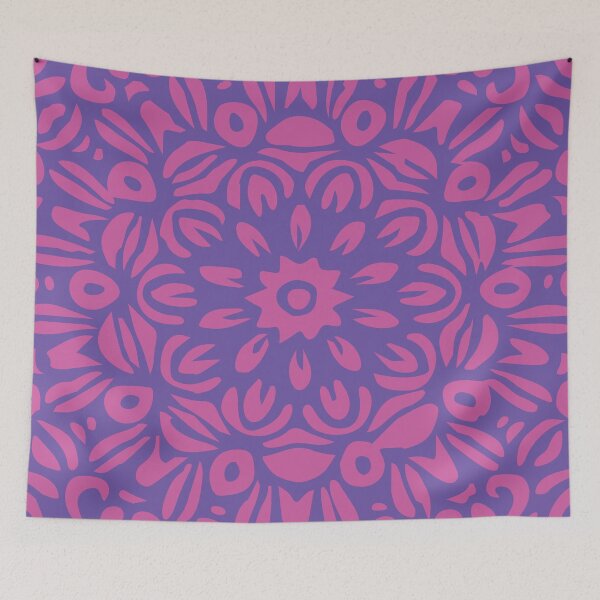 Item preview, Floral Burst, Dark Pink & Purple Mandala 17 designed and sold by Mia Harper Design.