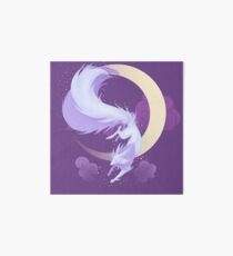 Crescent Kitsune Art Board Print