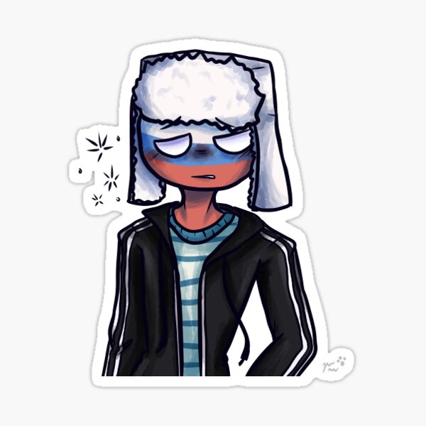 Country Humans Cute Sticker