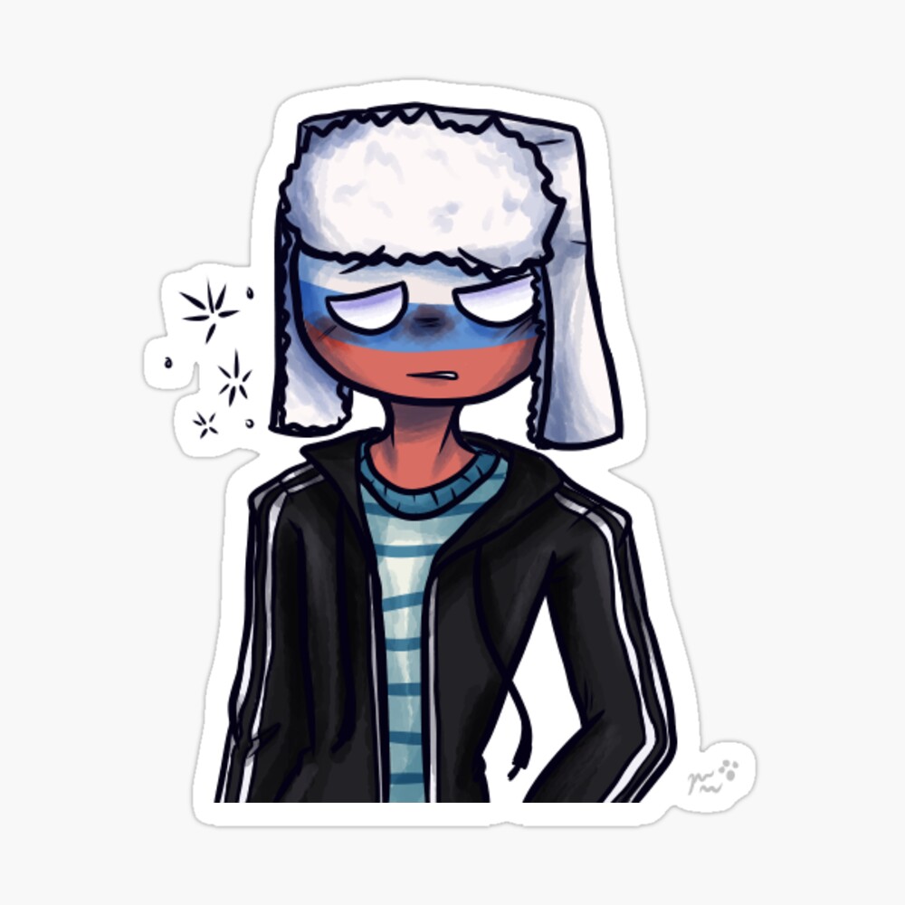 Russia Boy (no background) - CountryHumans | Sticker