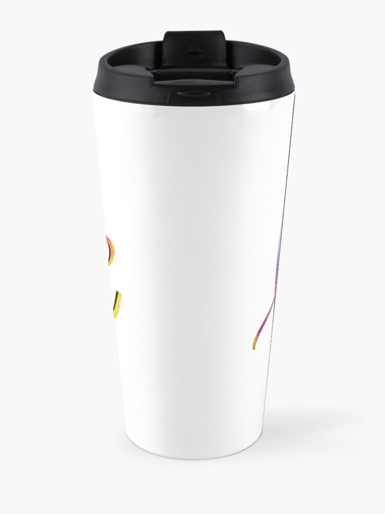 Alternate view of Colorful Love Travel Mug