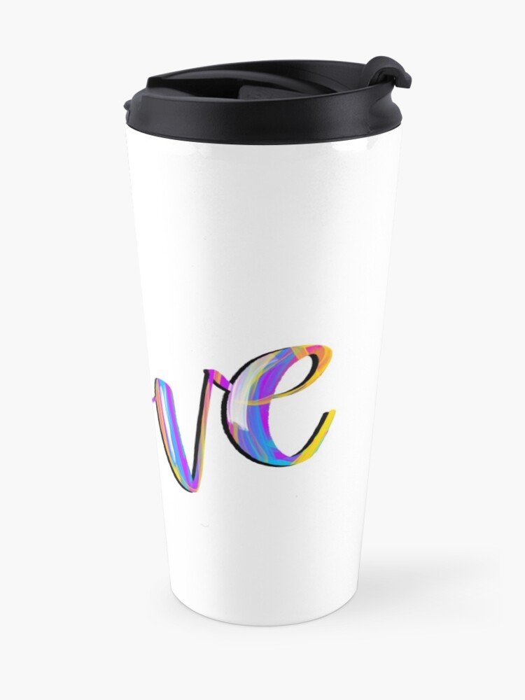 Alternate view of Colorful Love Travel Mug