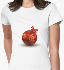 Christmas Bauble Women's Fitted T-Shirt