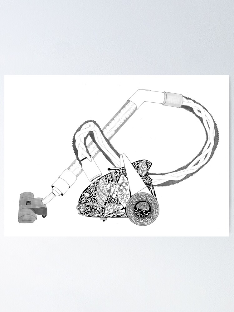 "Anatomy Of The Living Vacuum Cleaner, Machine Organs Medical Heart