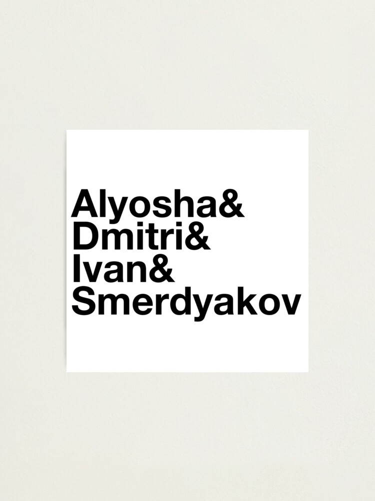 "Dostoevsky The Brothers Karamazov Character List Alyosha & Dmitri