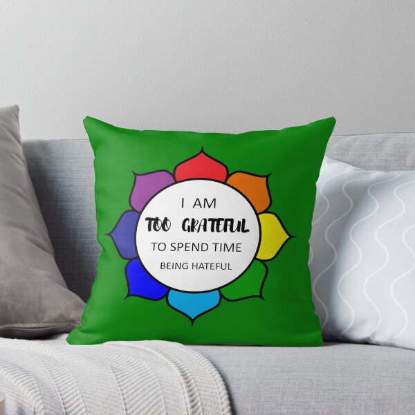 Item preview, Too Grateful To Be Hateful - Green designed and sold by 4wordsmovement.