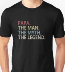 Mens The Man The Myth The Legend Shirt for Mens Papa Dad Dad Unisex T-Shirt