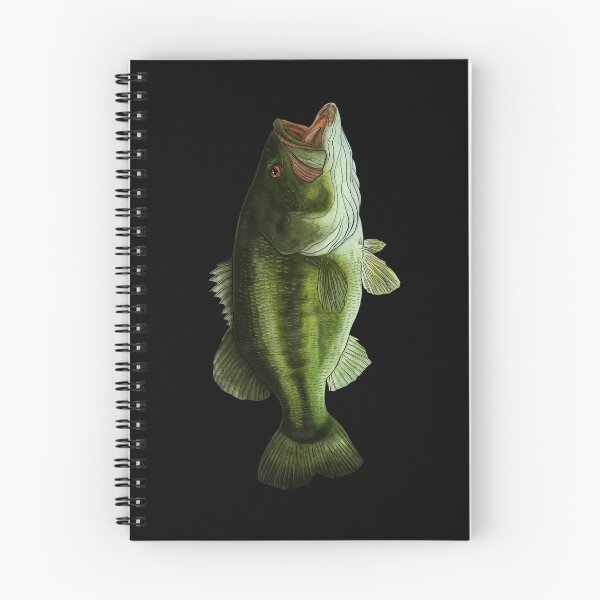 Item preview, black bass designed and sold by InkFish Art.