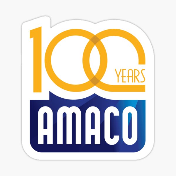 AMACO 100th Logo Yellow Large Sticker