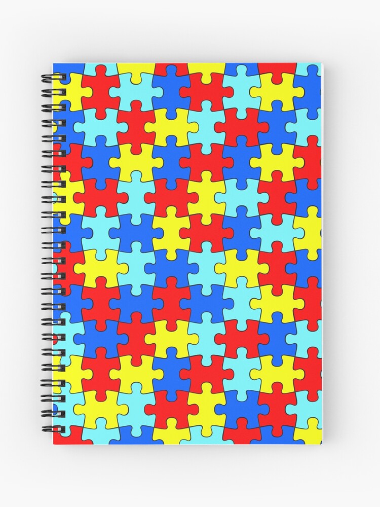 Cuaderno for Sale con la obra «Piezas del rompecabezas del autismo