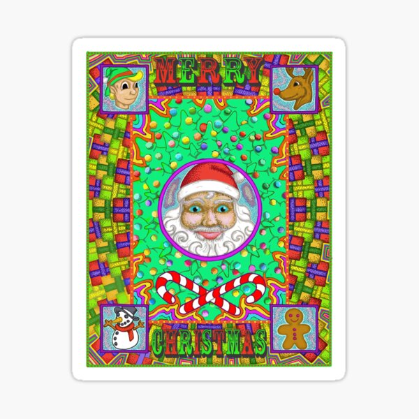 Christmas Mandala Sticker