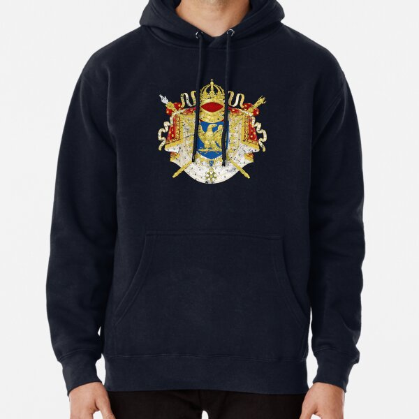 Vintage graphic sweatshirt with Peace and prosperity coat of arms