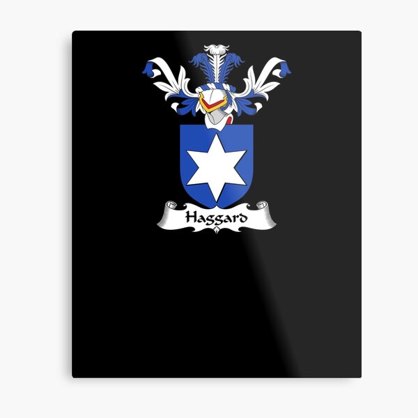 Haggard Coat of Arms - Family Crest Shirt Metal Print
