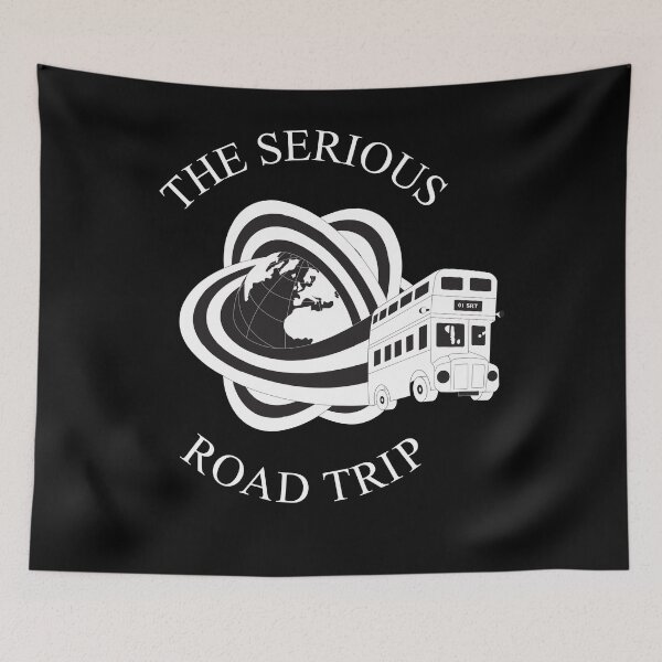 Item preview, The Serious Road Trip Rainbow London Bus Logo designed and sold by phoxydesign.