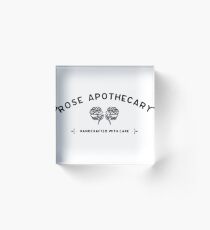 Rose Apotheker-Logo Acrylblock