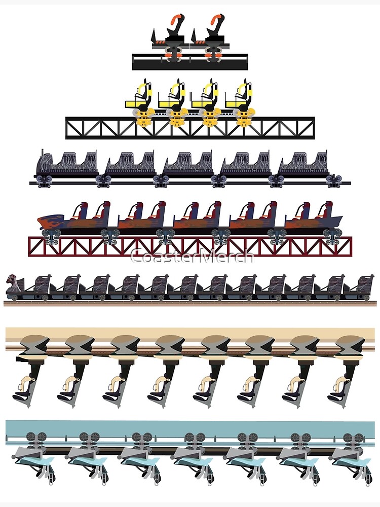 Alton Towers Coaster Trains Design by CoasterMerch