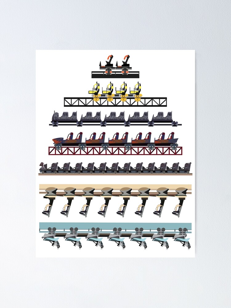 Alternate view of Alton Towers Coaster Trains Design Poster
