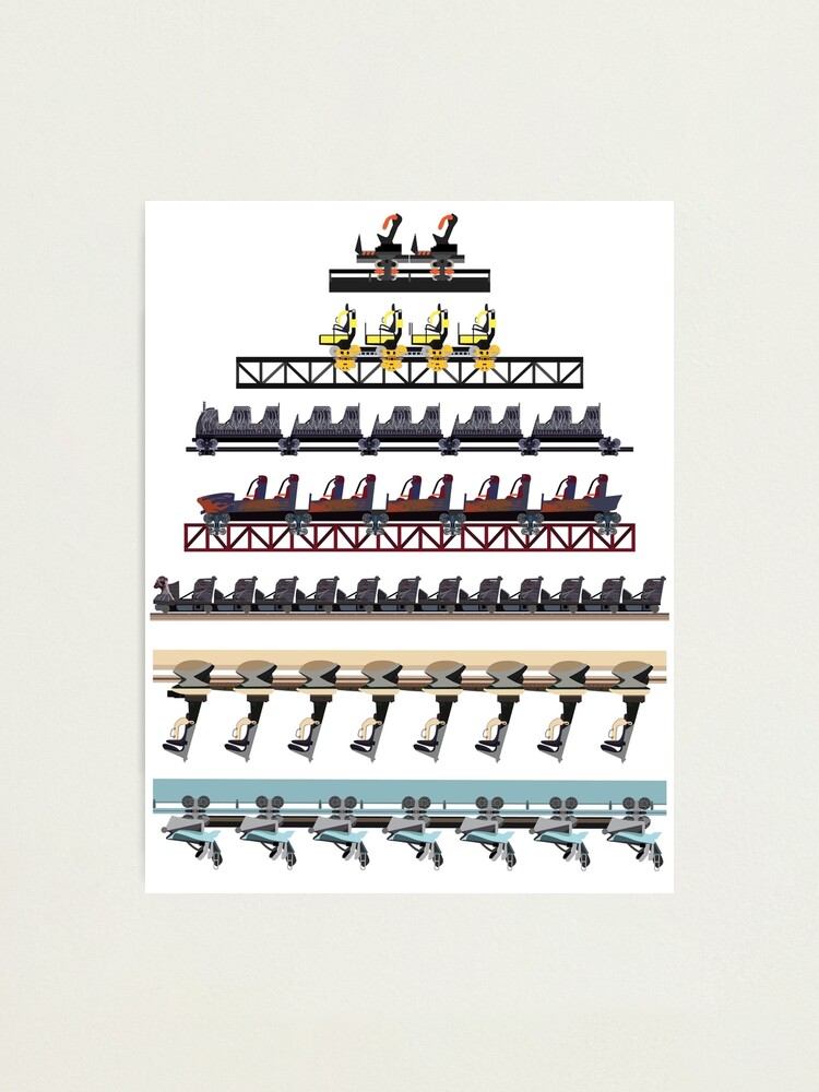 Alternate view of Alton Towers Coaster Trains Design Photographic Print
