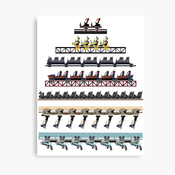 Alton Towers Coaster Trains Design Canvas Print