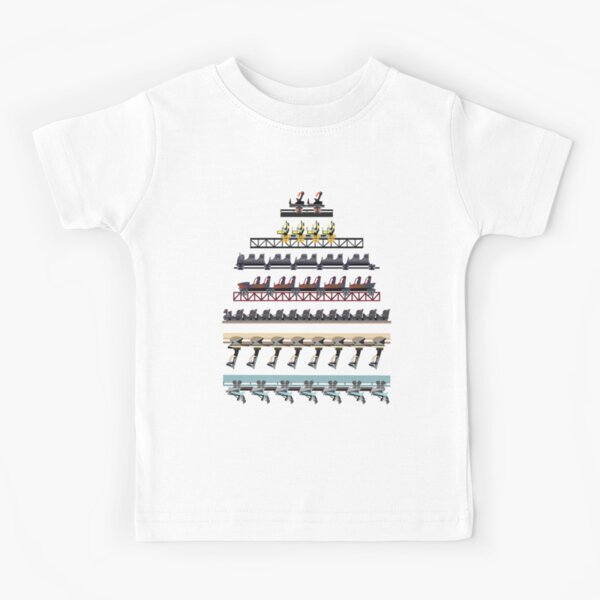 Alton Towers Coaster Trains Design Kids T-Shirt