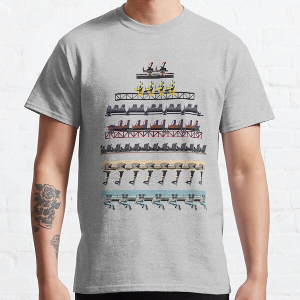 Alton Towers Coaster Trains Design Classic T-Shirt