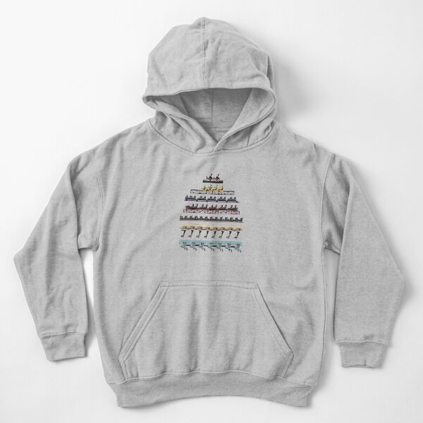Alton Towers Coaster Trains Design Kids Pullover Hoodie