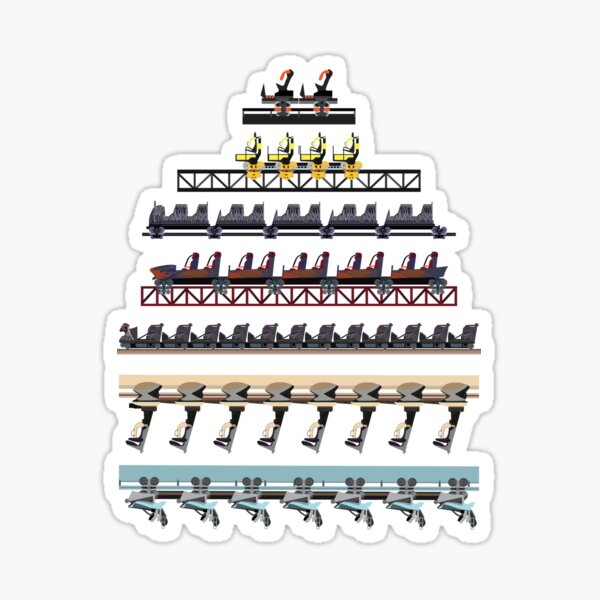 Alton Towers Coaster Trains Design Sticker