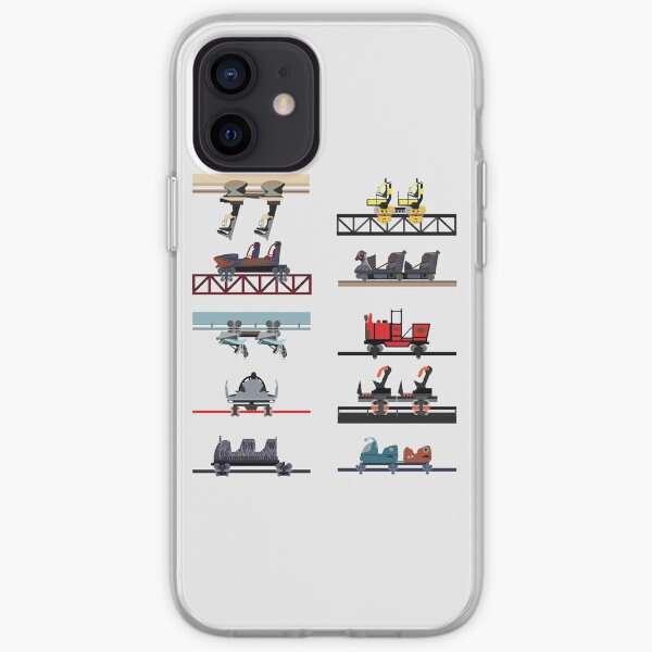 Alton Towers Coaster Cars Design iPhone Soft Case