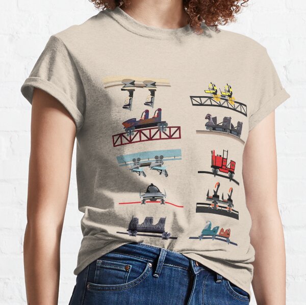 Alton Towers Coaster Cars Design Classic T-Shirt