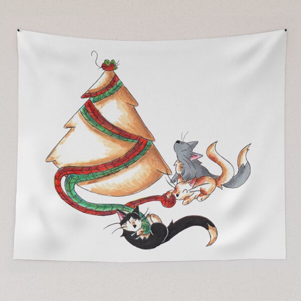 Item preview, Christmas Cat Tree designed and sold by KOKeefeArt.