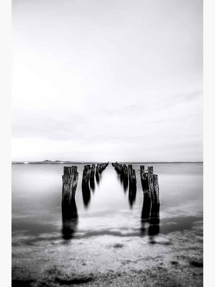 Old Jetty - Black and White 03 by AJRae