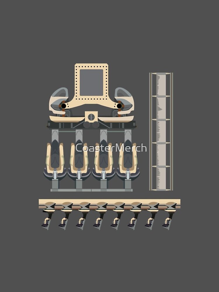 Nemesis Rollercoaster Alton Towers Blueprint Design by CoasterMerch