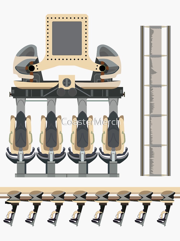 Nemesis Rollercoaster Alton Towers Blueprint Design by CoasterMerch