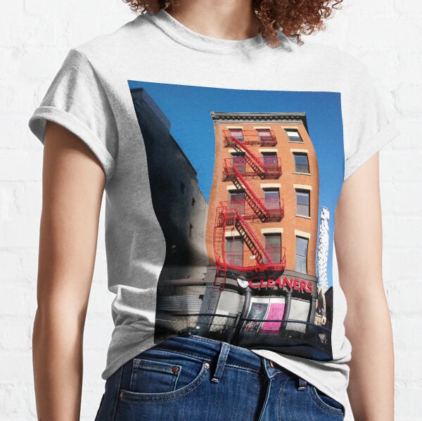 New York City, Manhattan, New York, downtown, #NeeYorkCity, #Manhattan, #NeeYork, #downtown, #buildings, #streets, #avenues, #skyscrapers, #cars, #pedestrians Classic T-Shirt