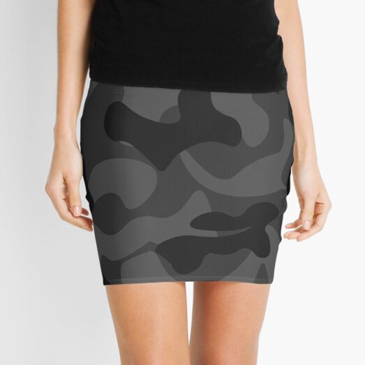 Camo (Grey) Mini Skirt