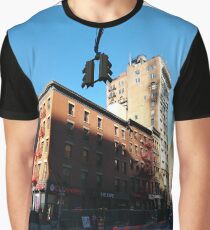 New York City, Manhattan, New York, downtown, #NeeYorkCity, #Manhattan, #NeeYork, #downtown, #buildings, #streets, #avenues, #skyscrapers, #cars, #pedestrians Graphic T-Shirt