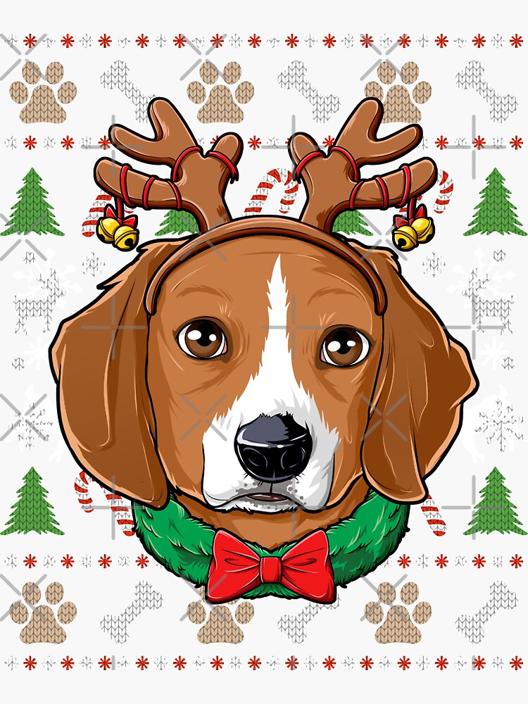 beagle christmas tree shirt