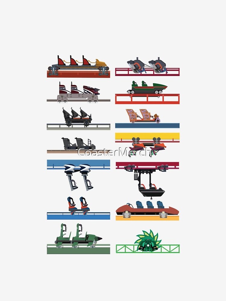 Six Flags Magic Mountain Coaster Cars Design by CoasterMerch