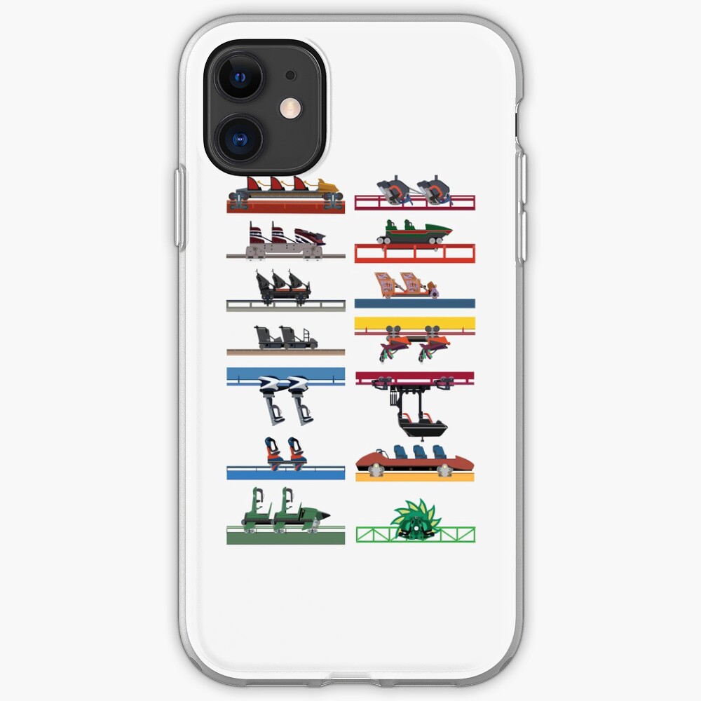 Six Flags Magic Mountain Coaster Cars Design iPhone Case & Cover