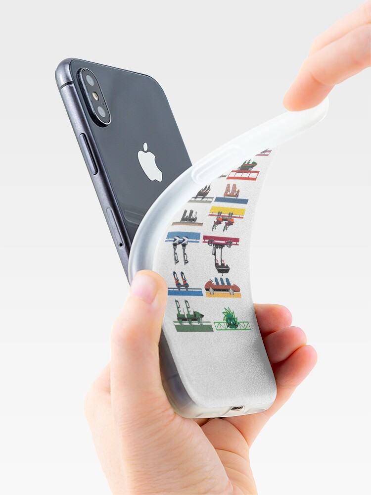 Alternate view of Six Flags Magic Mountain Coaster Cars Design iPhone Case & Cover