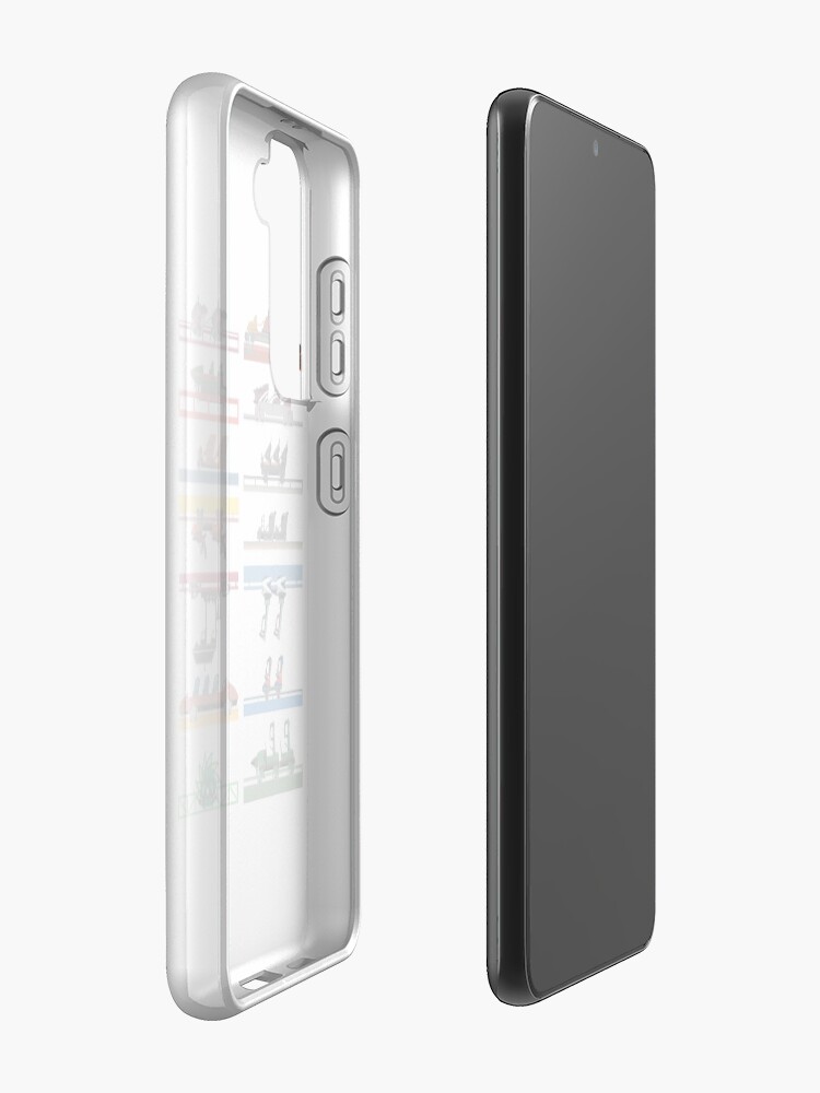Alternate view of Six Flags Magic Mountain Coaster Cars Design Case & Skin for Samsung Galaxy