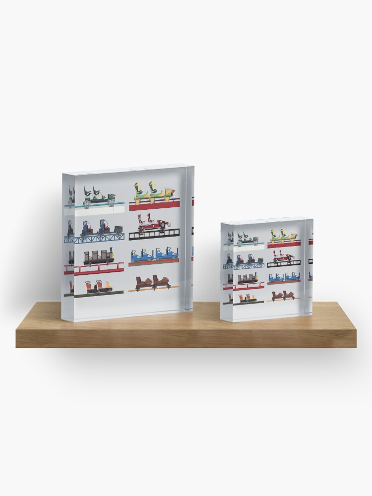 Alternate view of PortAventura Coaster Cars Design - Ferrari Land and Port Aventura Acrylic Block