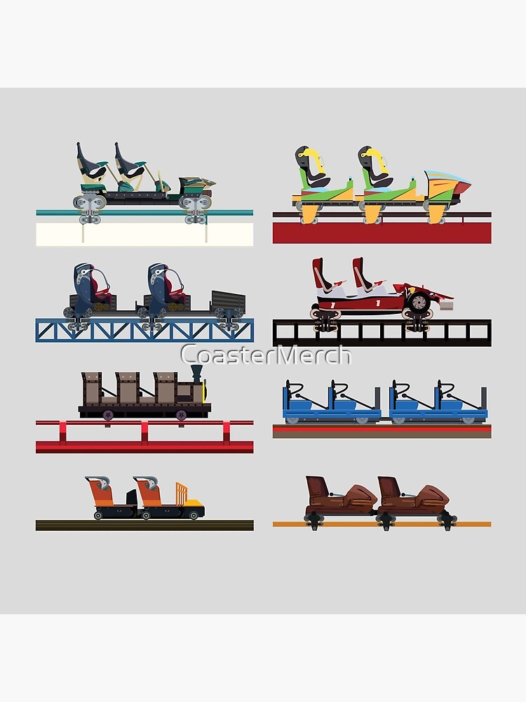 PortAventura Coaster Cars Design - Ferrari Land and Port Aventura by CoasterMerch