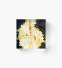 Art aural bass watercolor painted Acrylic Block