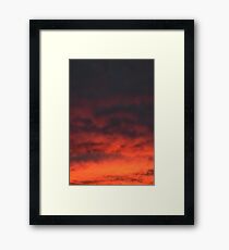 California Desert Sunset Framed Print