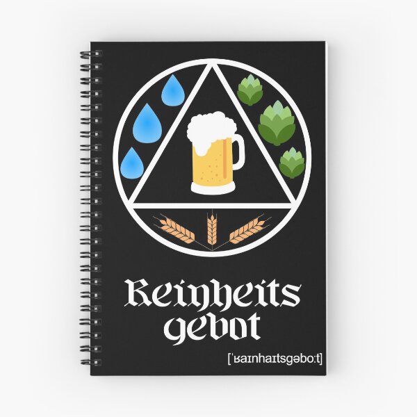 Item preview, German Beer Purity Law Reinheitsgebot Circle Design designed and sold by HighBrowDesigns.