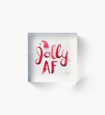 Jolly AF – Red Palette Acrylic Block