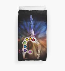 Yoga Chakra Pose Duvet Cover