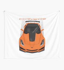 Corvette C7 ZR1 - Orange Wall Tapestry