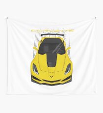 Corvette C7 ZR1 - Yellow Wall Tapestry